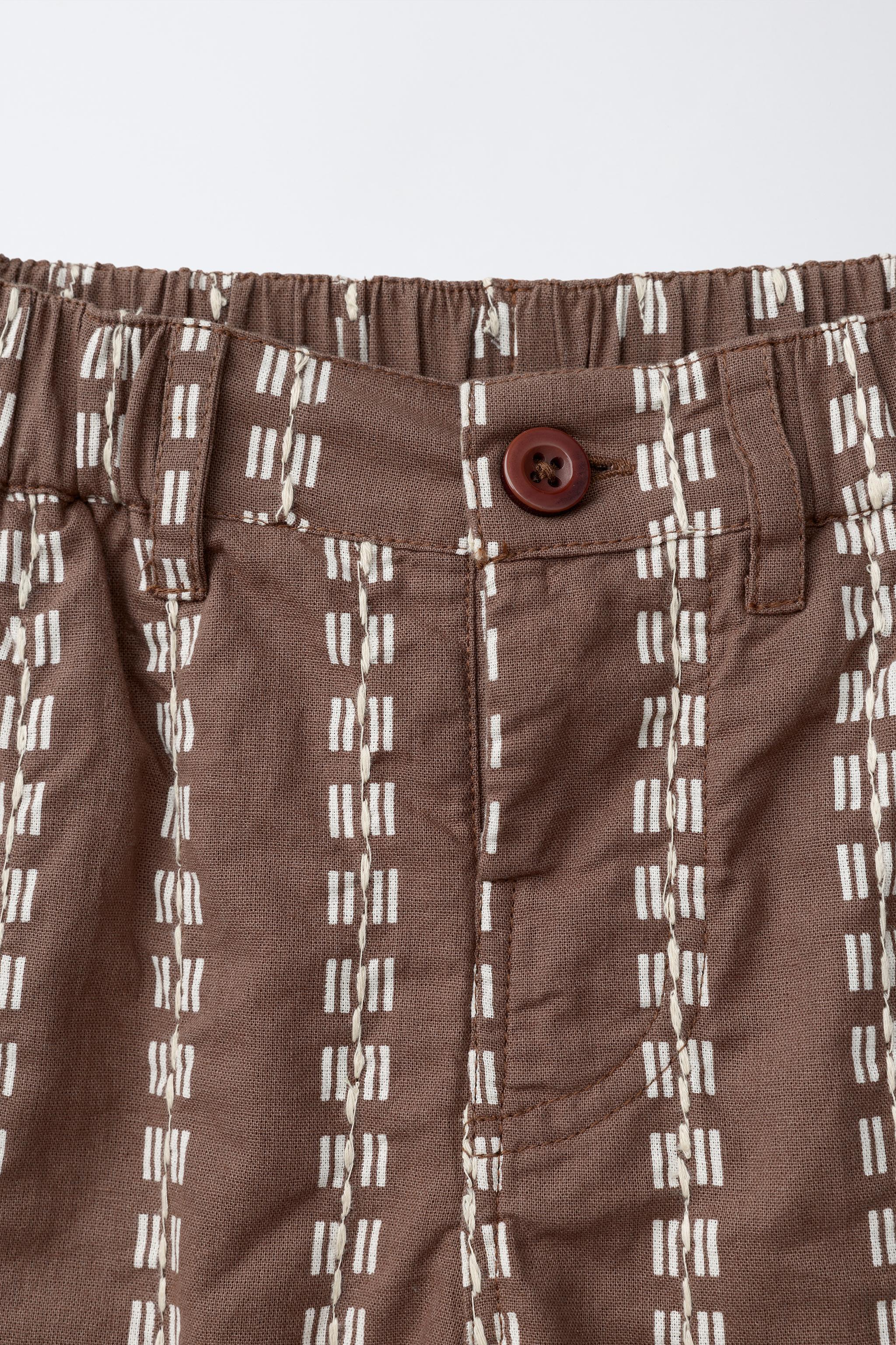 PANTALON BAGGY IMPRIMÉ ET BRODÉ